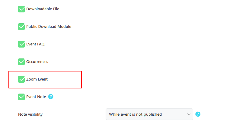 Zoom Integration Addon