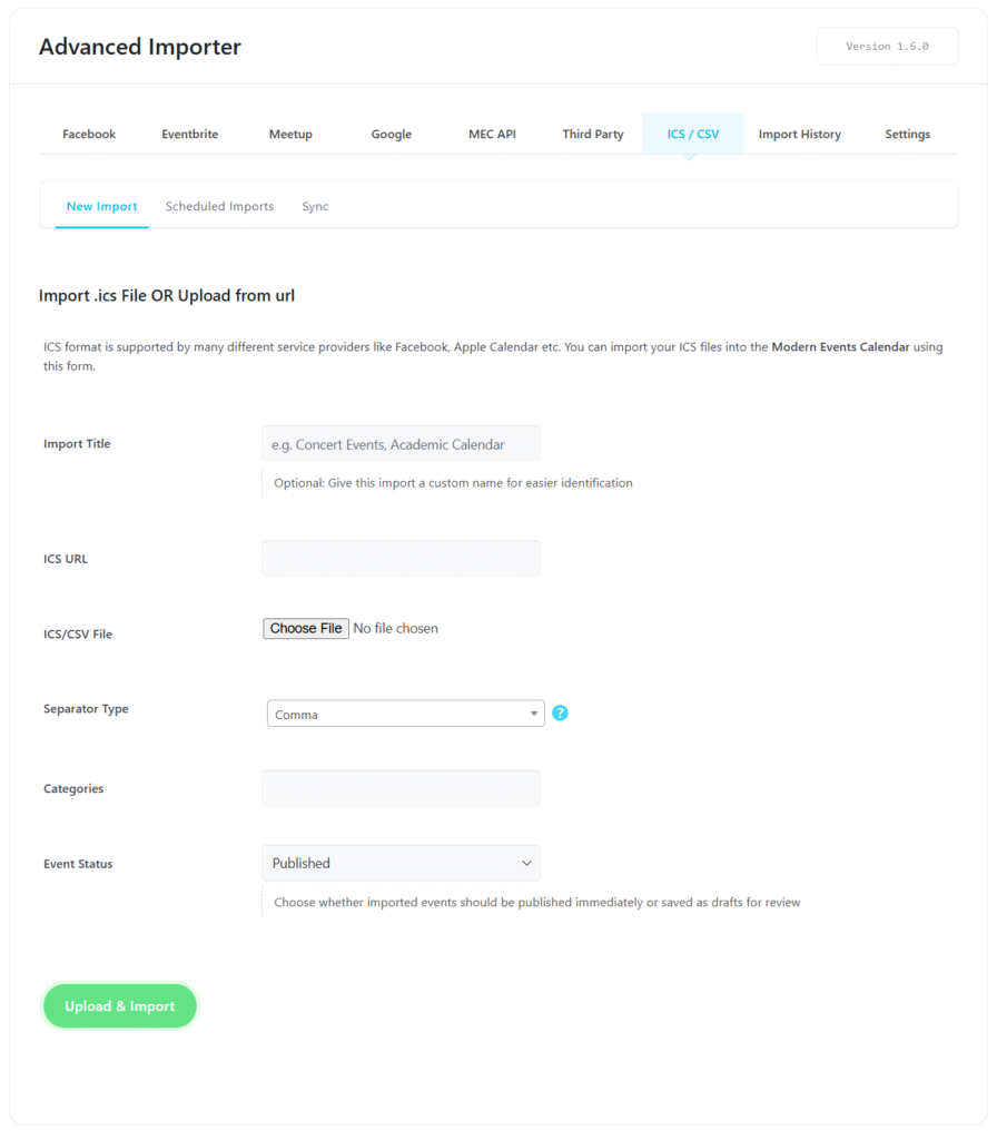 Advanced Importer Addon