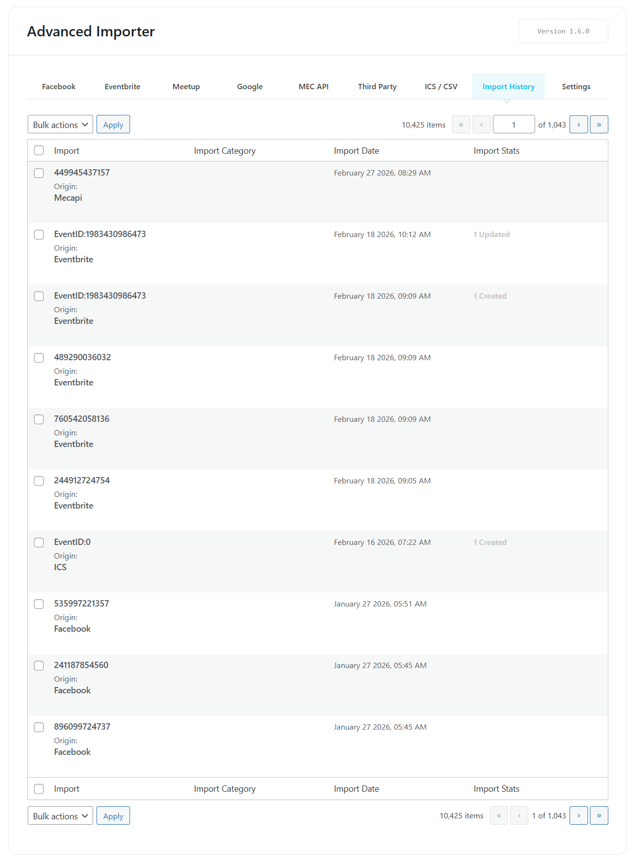 Advanced Importer Addon - MEC Knowledgebase