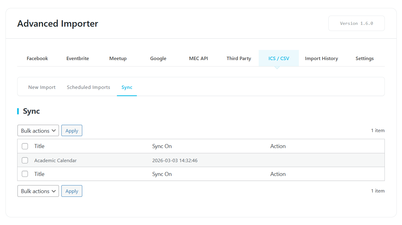 Advanced Importer Addon | MEC Knowledgebase