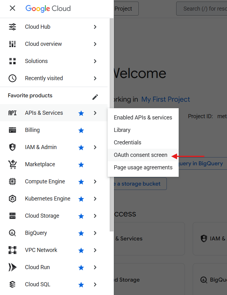 Creating Google Calendar API Key