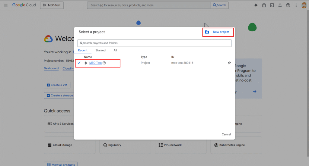 Creating Google Calendar API Key
