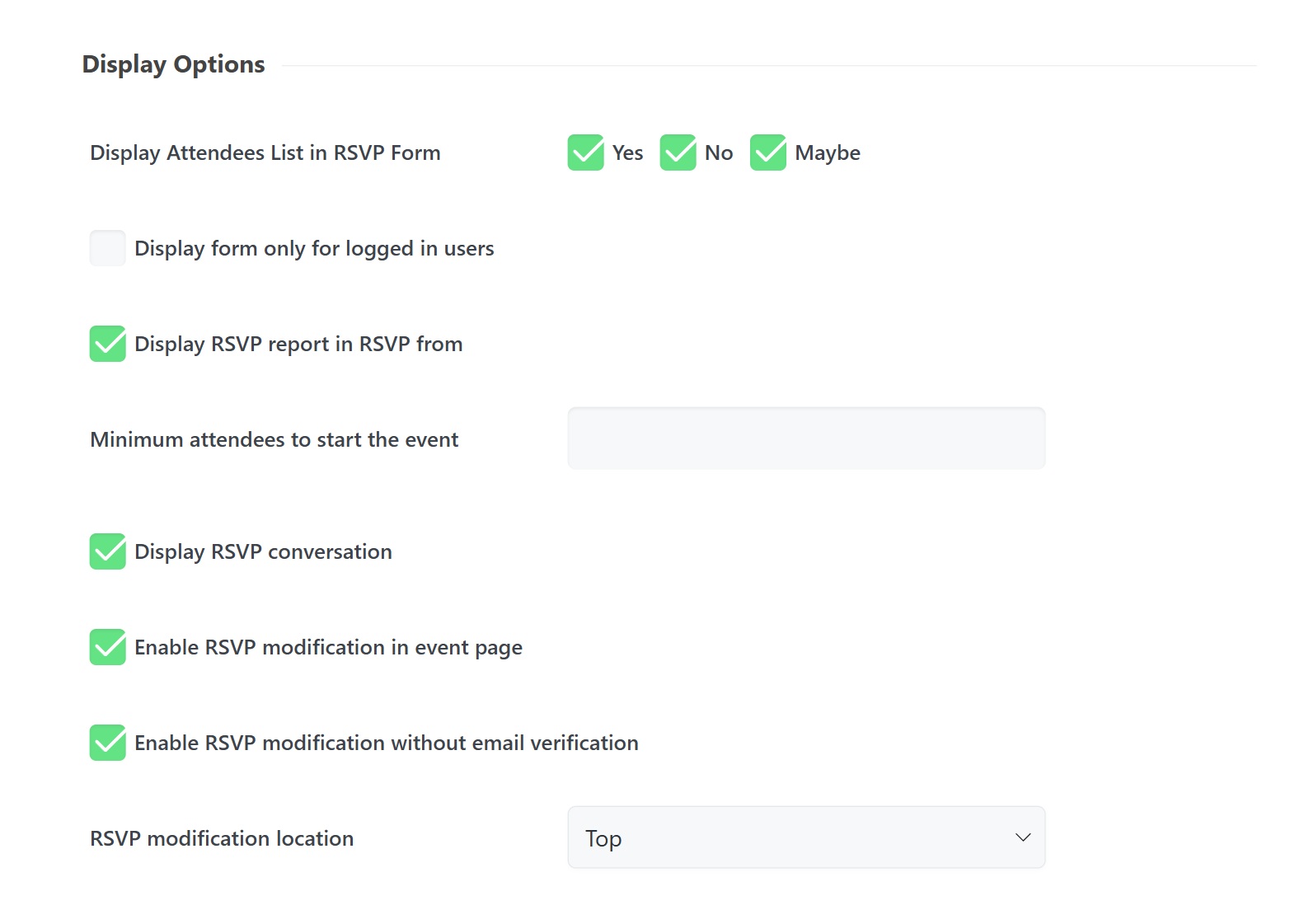 2 - RSVP Events Addon RSVP Events Addon