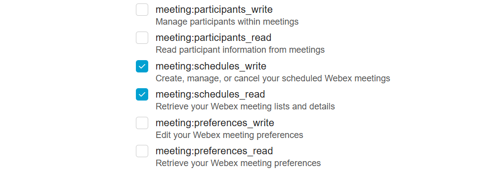 Webex Integration Addon