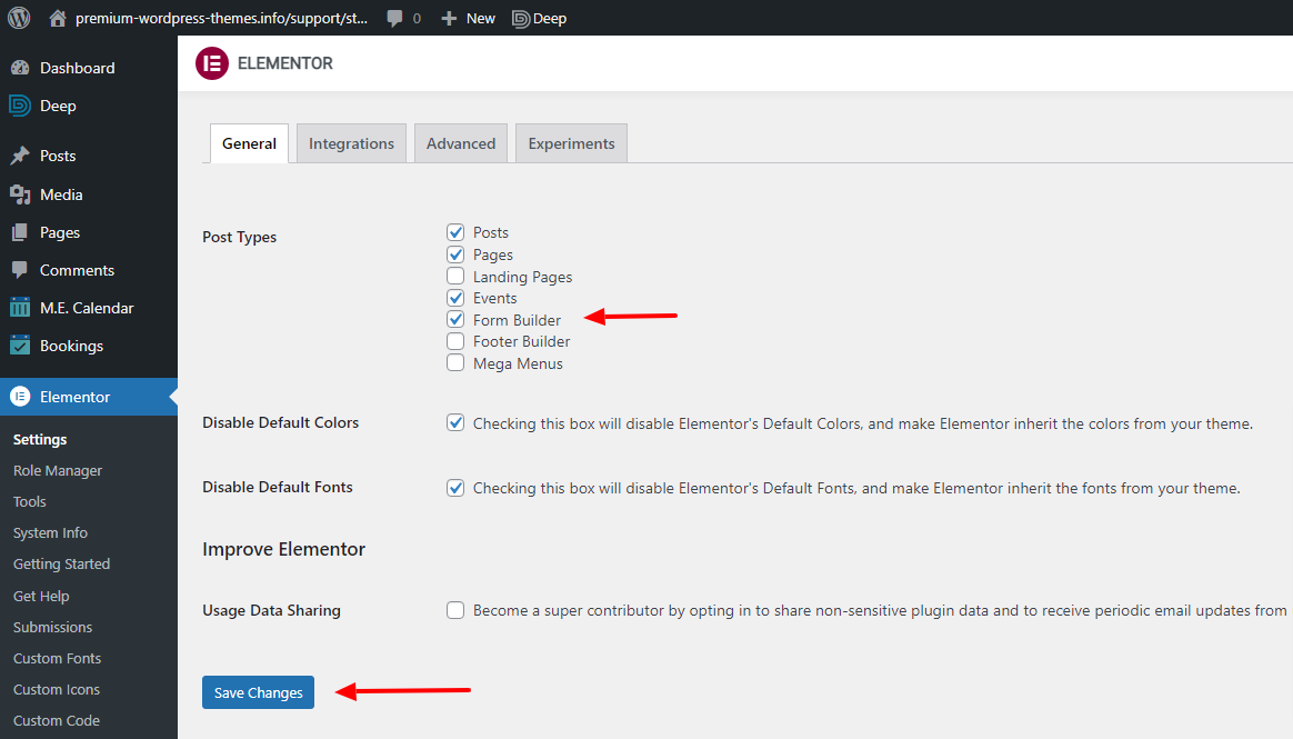 elementor settings form builder select - Elementor Form Builder Addon