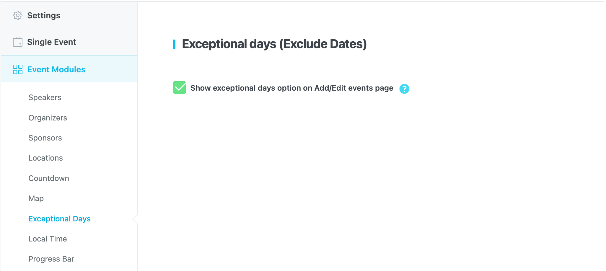 55 mec modules - Event Modules Exceptional days