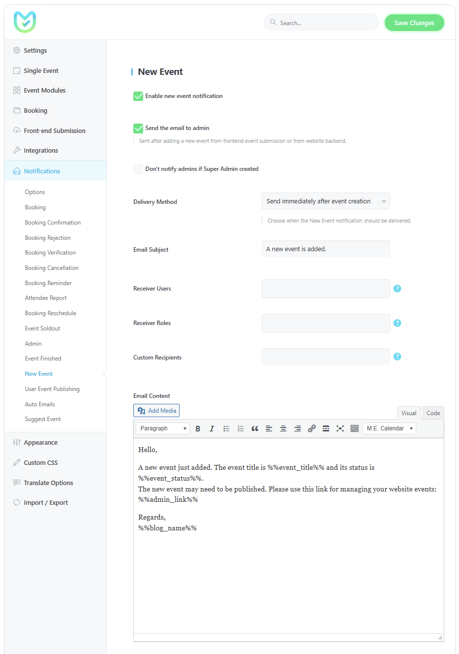 mec notifications new event - Event Notifications mec notifications new event - Event Notifications