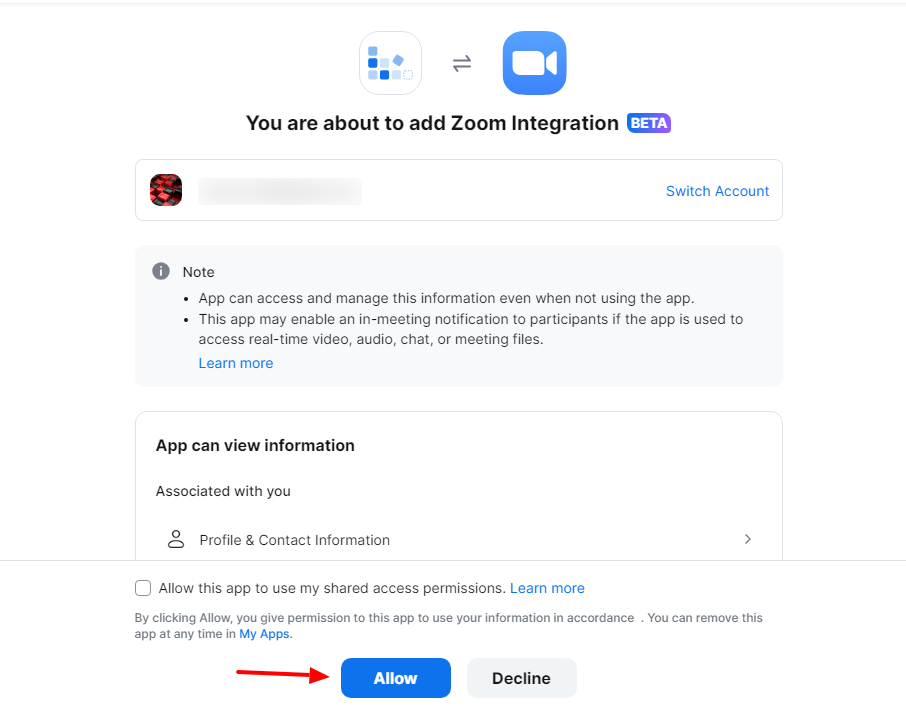 4 - Zoom Integration Addon