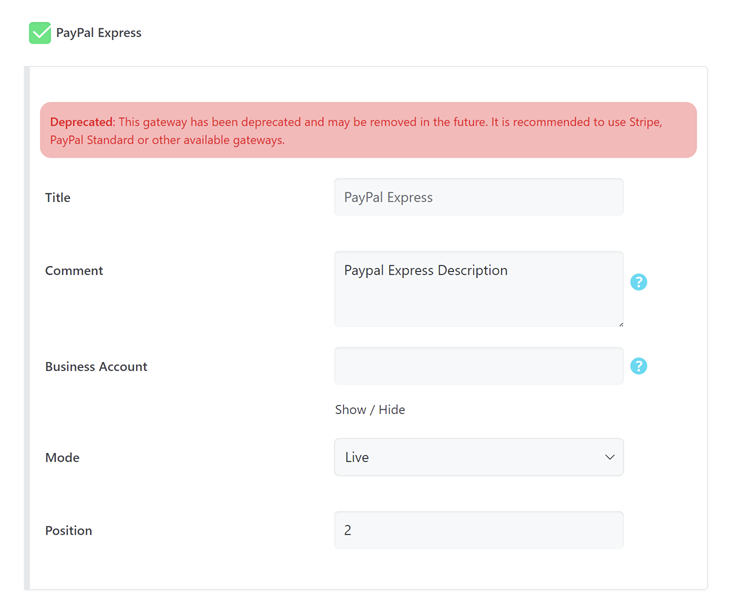 mec booking payment gateways paypal - Booking Settings