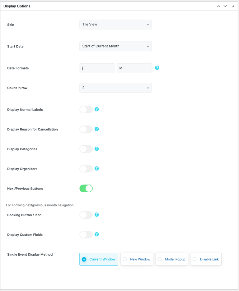 Tile View Skin Settings - MEC Knowledgebase