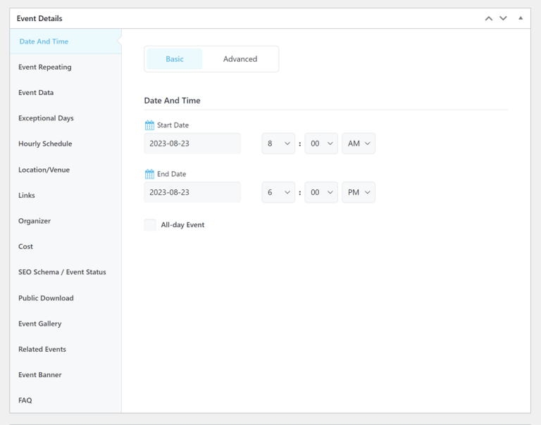 How to Add Event In MEC Plugin? - MEC Knowledgebase