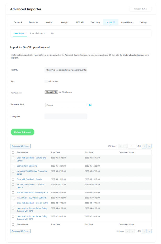 How to Import Public Eventbrite Events into MEC Using an iCal Link 3 - How to Import Public Eventbrite Events into MEC Using an iCal Link