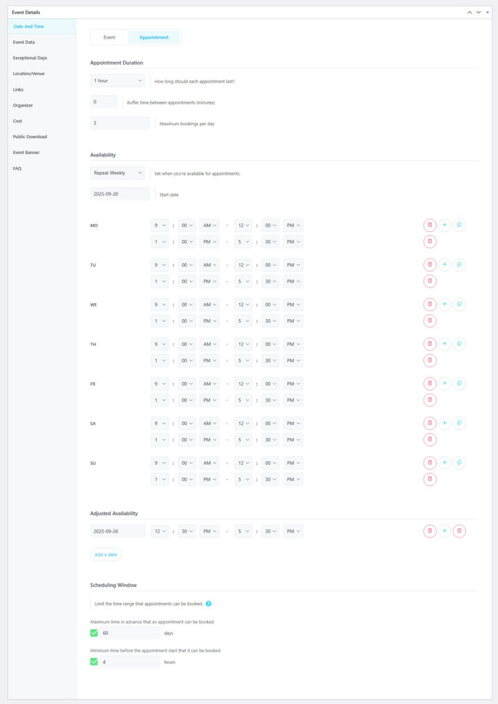 Appointments 01 - Appointments