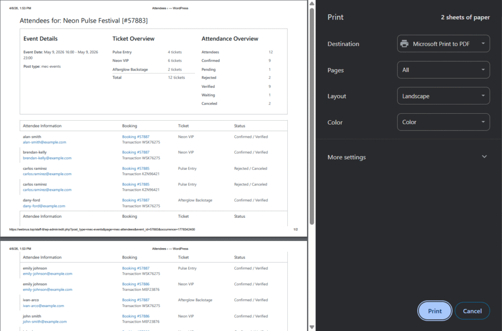 Attendees Page 04 - Attendees Page Attendees Page 04 - Attendees Page