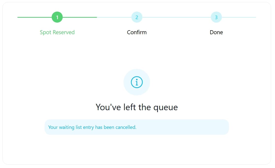 Liste 13 | Waiting List Addon Waiting List Addon