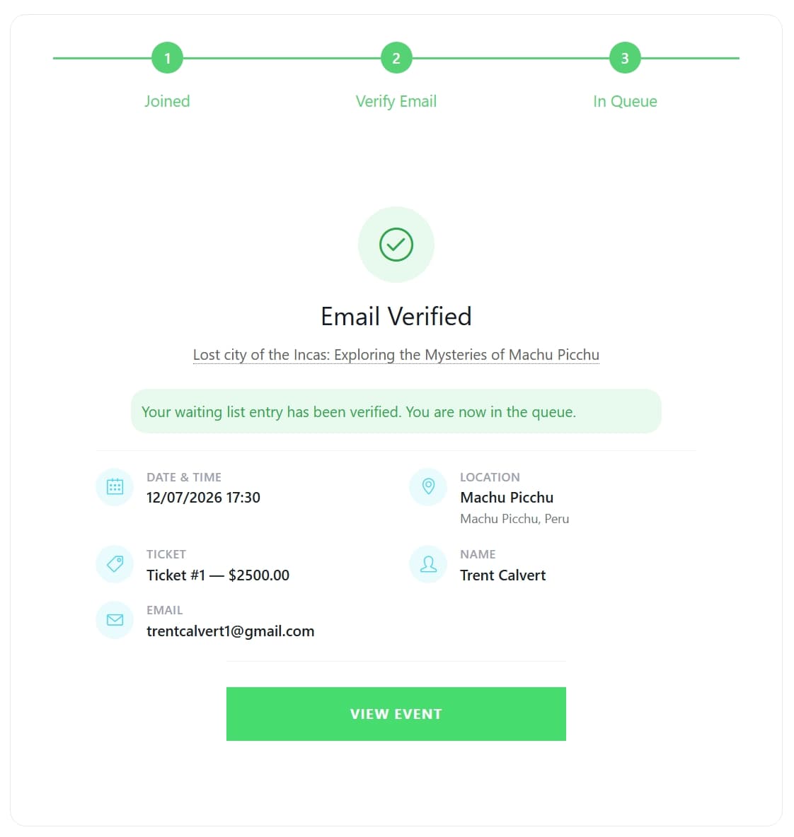 Liste 7 | Waiting List Addon Waiting List Addon