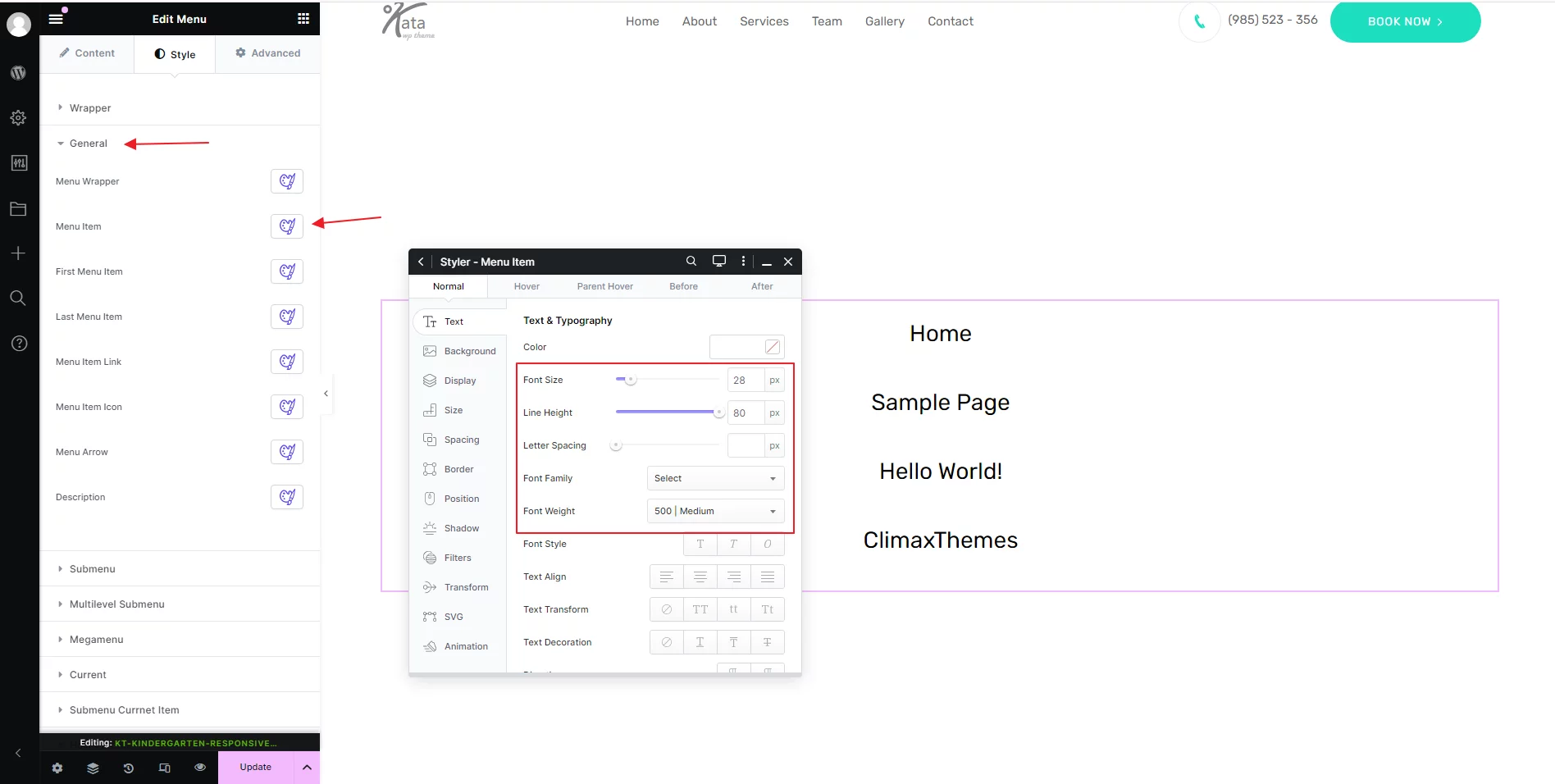 Comment concevoir un menu adaptatif