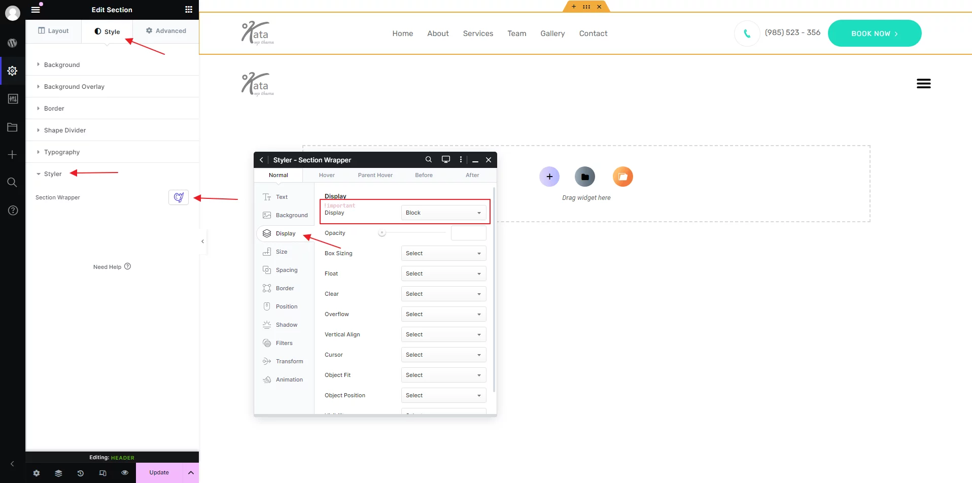 Comment concevoir un menu adaptatif