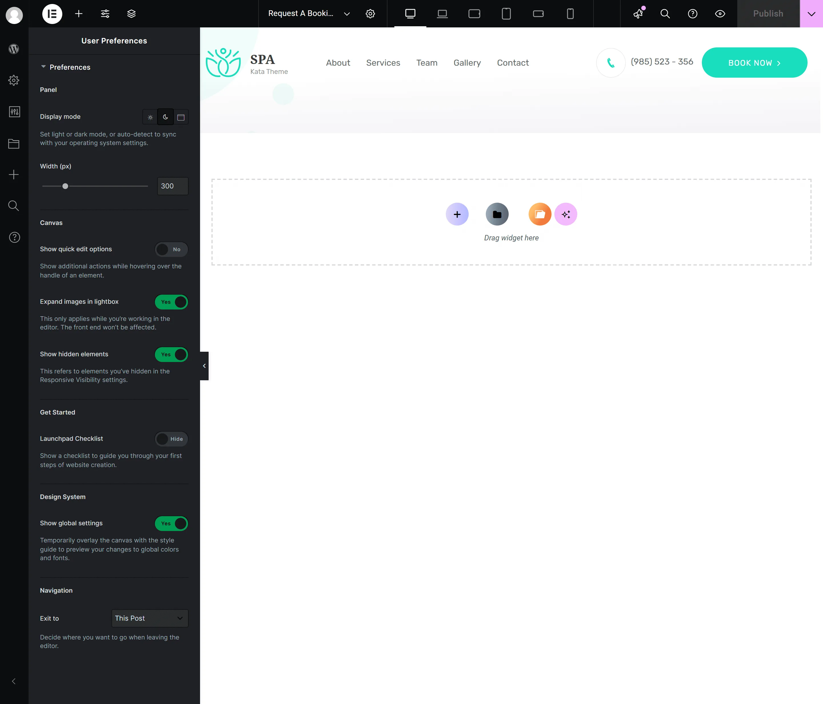 Dark mode