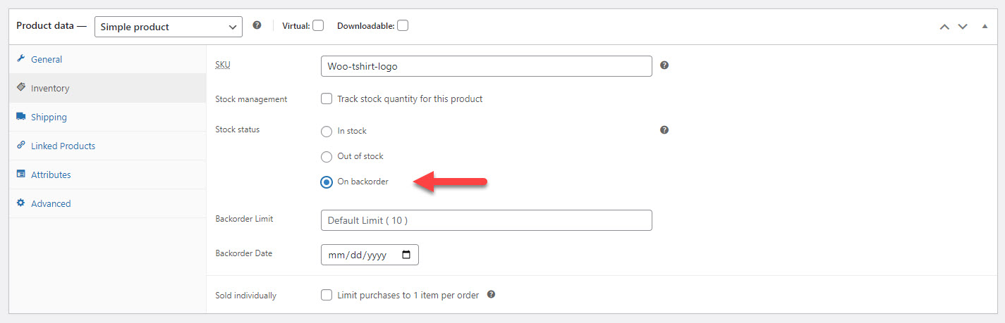 WooCommerce Backorder