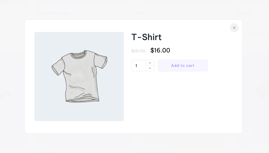 Quick View Page Design