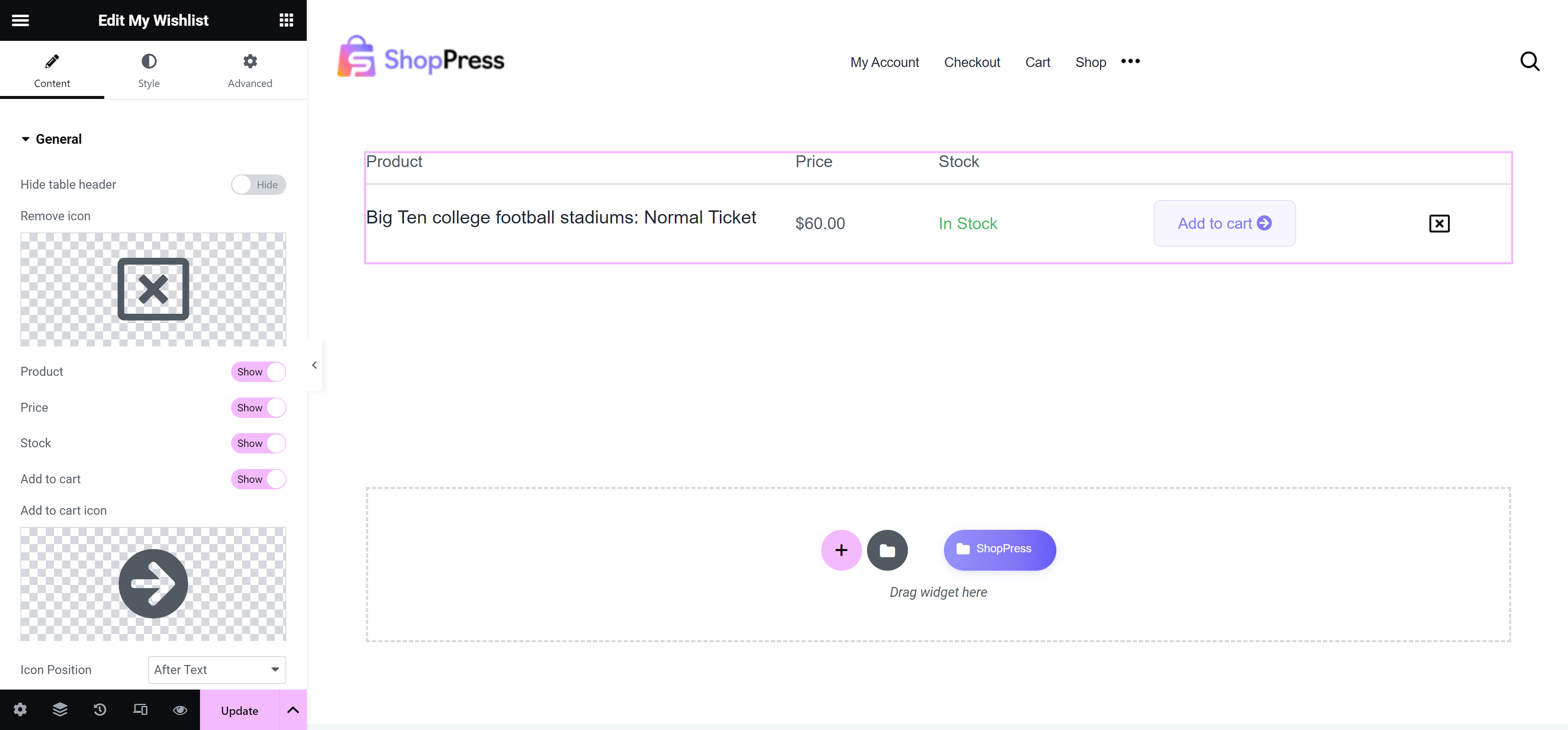 WooCommerce Wishlist