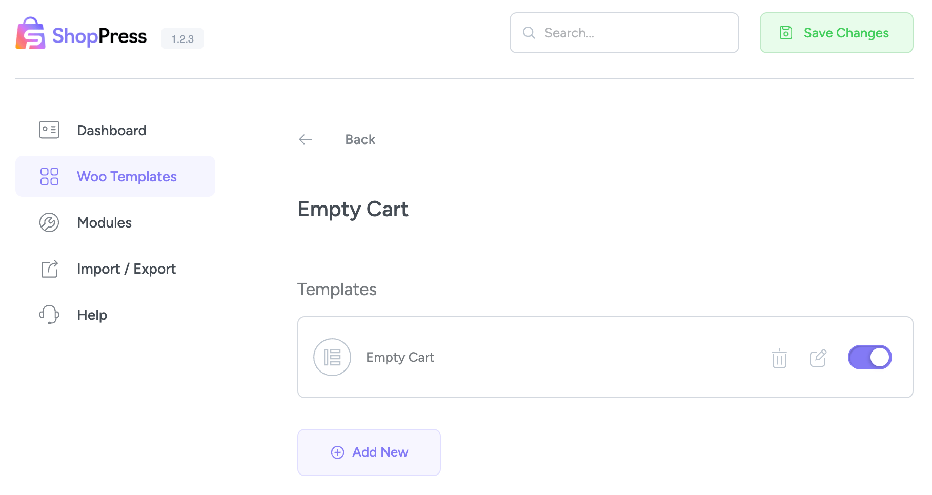 WooCommerce Empty Cart Page