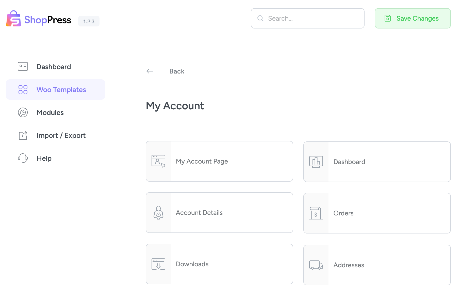 WooCommerce My Account Page