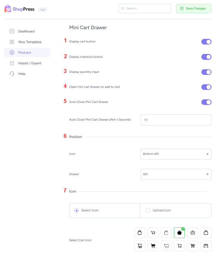 WooCommerce Mini Cart Drawer