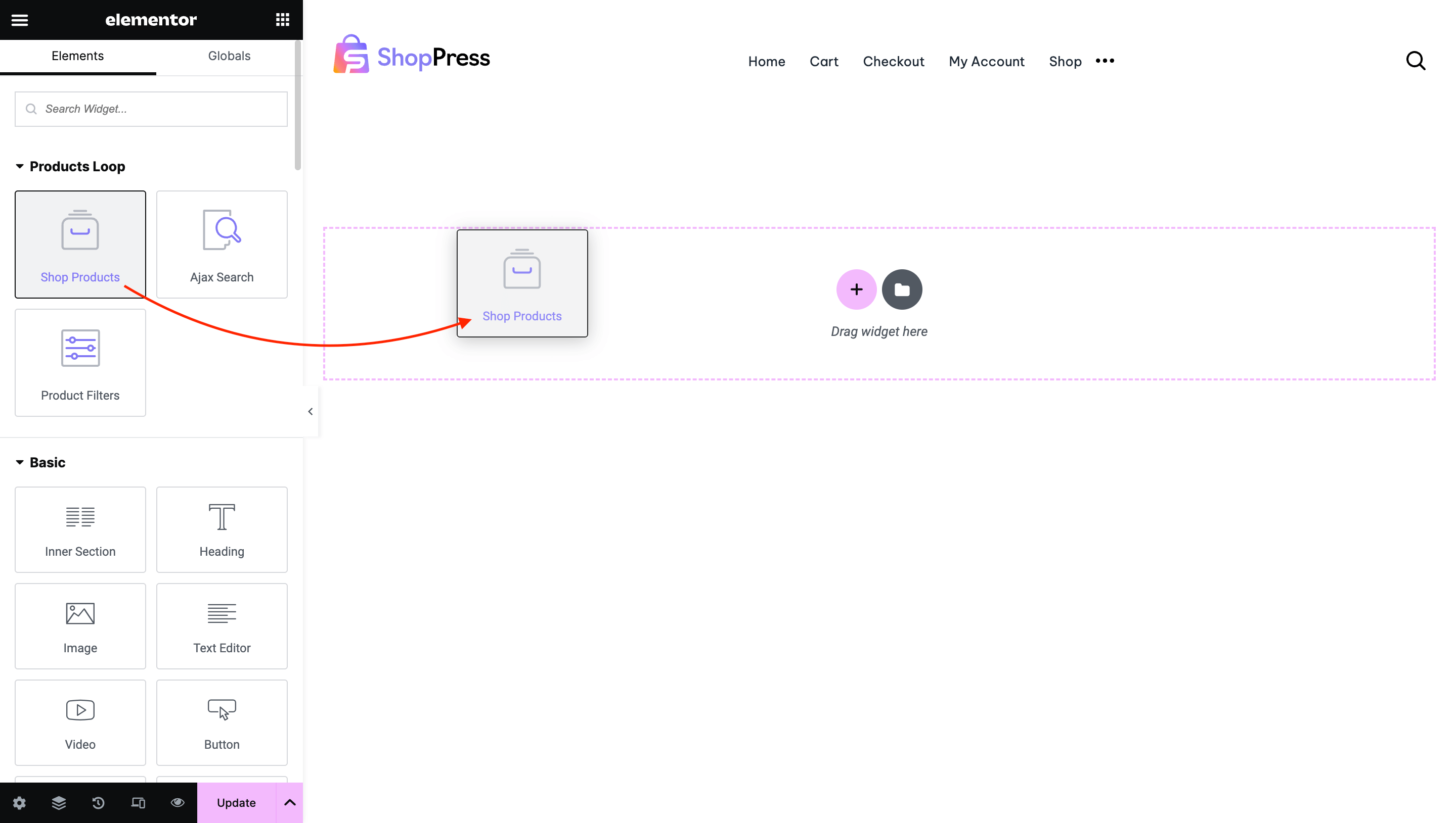 WooCommerce Shop Page