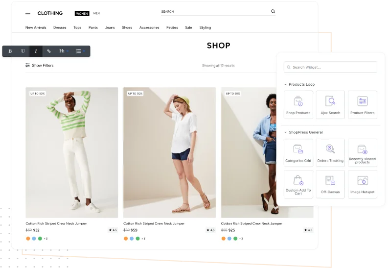 Компонент Shop Builder