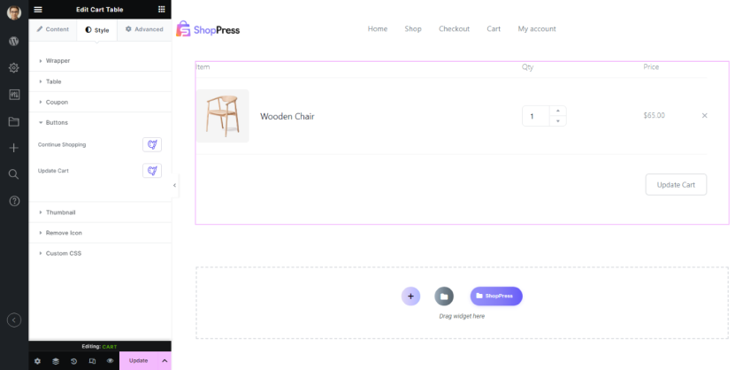 How-to-create-a-WooCommerce-Cart-page-with-Elementor-4