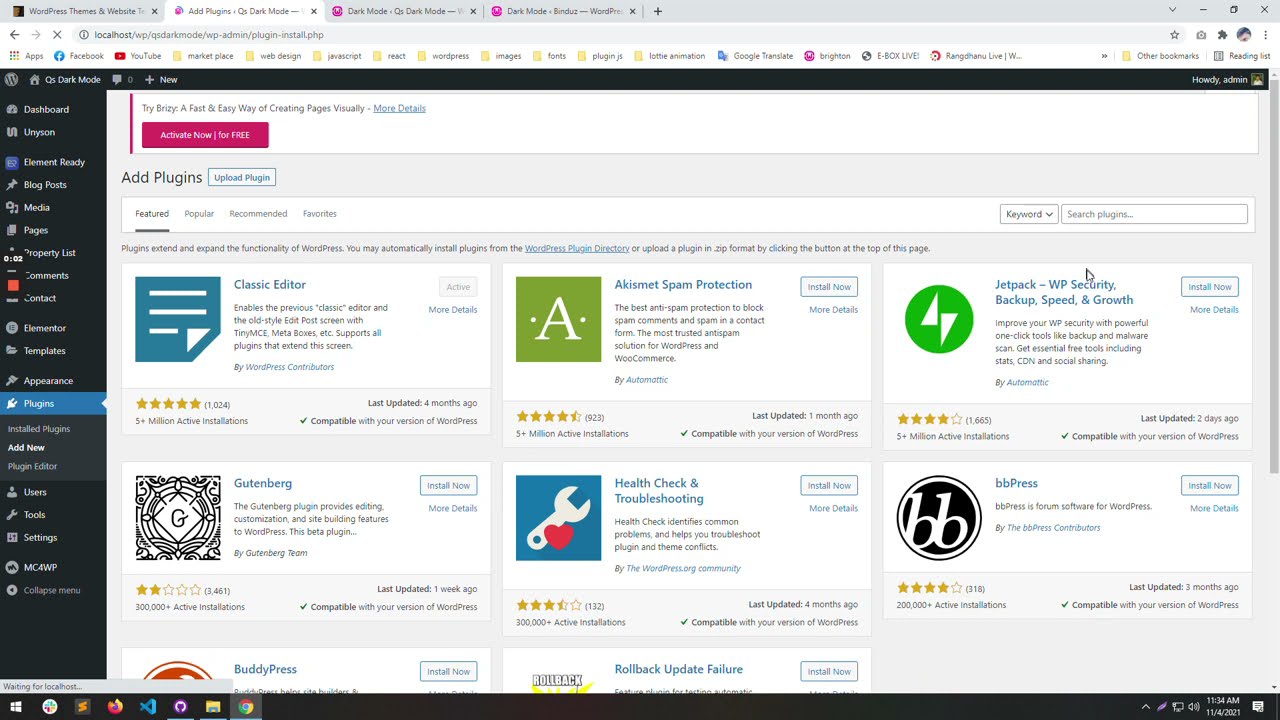 QS Dark Mode WordPress Plugin - Overview