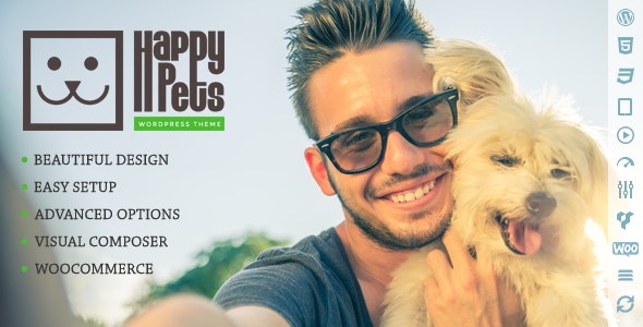 Happy Pets - A Pet Shop/Services WordPress Theme 1