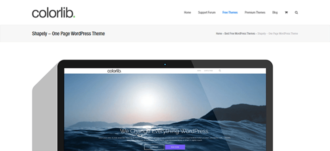 Shapely free WordPress theme by Colorlib