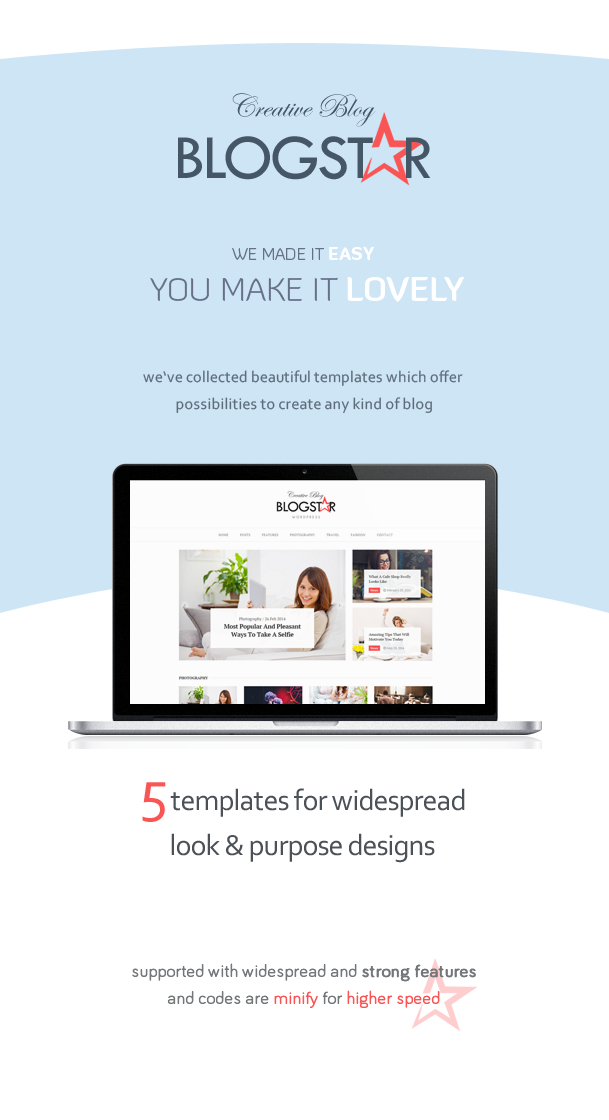 BlogStar - Creative WordPress Blog Theme 2