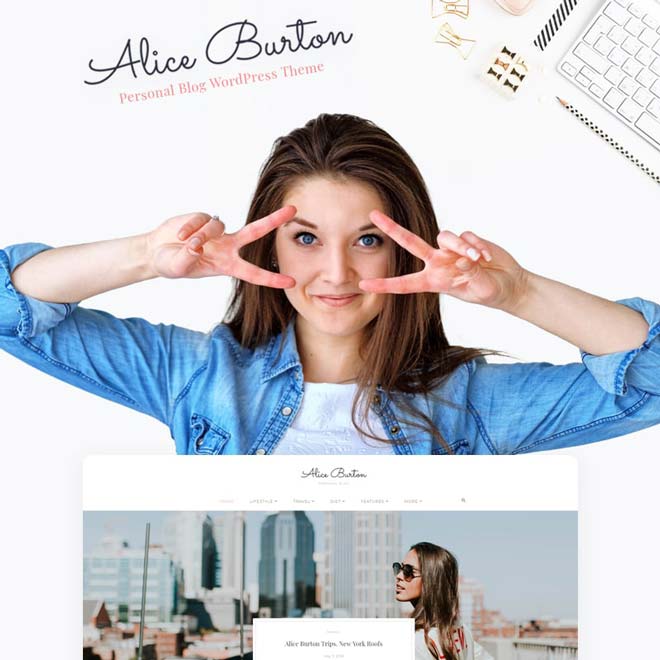 AliceBurton WordPress theme