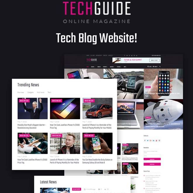 Techguide WordPress theme