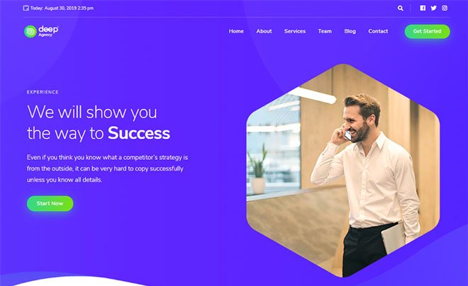 Deep Free Theme | Best WordPress Free Themes