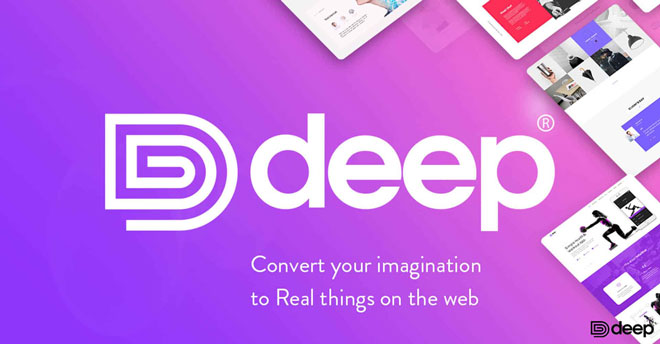 Deep wordpress theme for web design