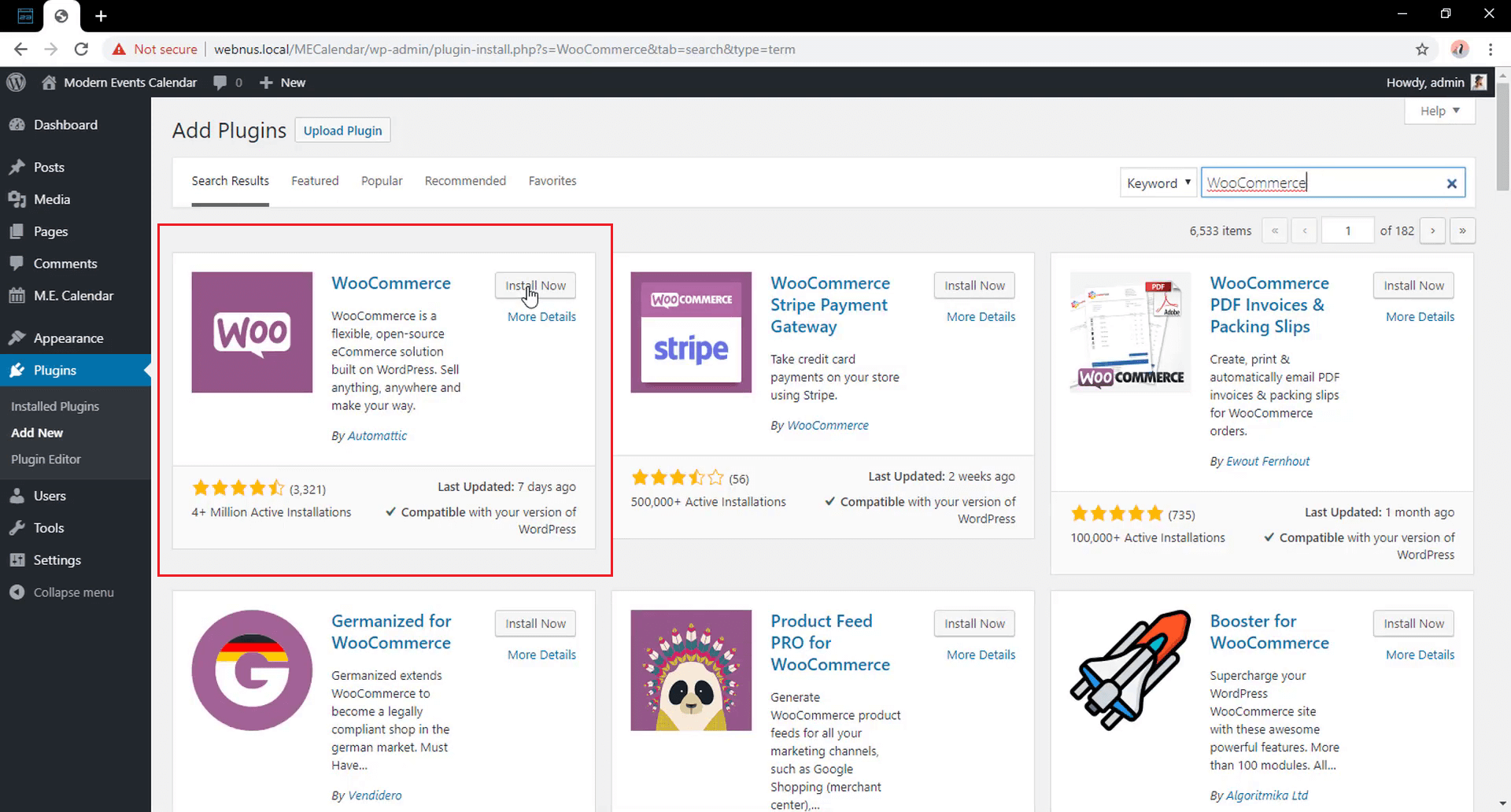 Kauf und Installation des WooCommerce Eventmanagement-Plugin