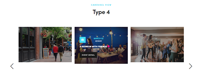 Carousel View Skin | Modern Events Calendar Views