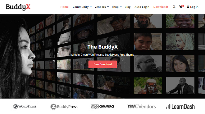 BuddyX Free WordPress Theme