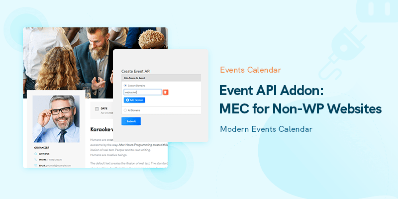 Event API Addon: MEC for Non WordPress Websites