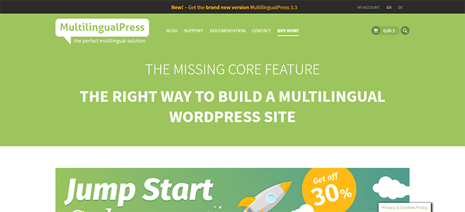 MultilingualPress WordPress multisite translation homepage