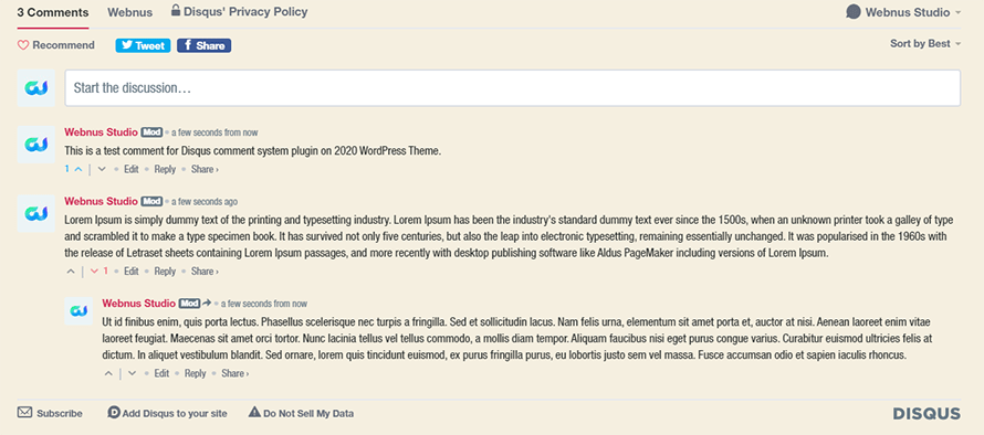 Disqus Frontend Demo | Best WordPress Commenting Systems