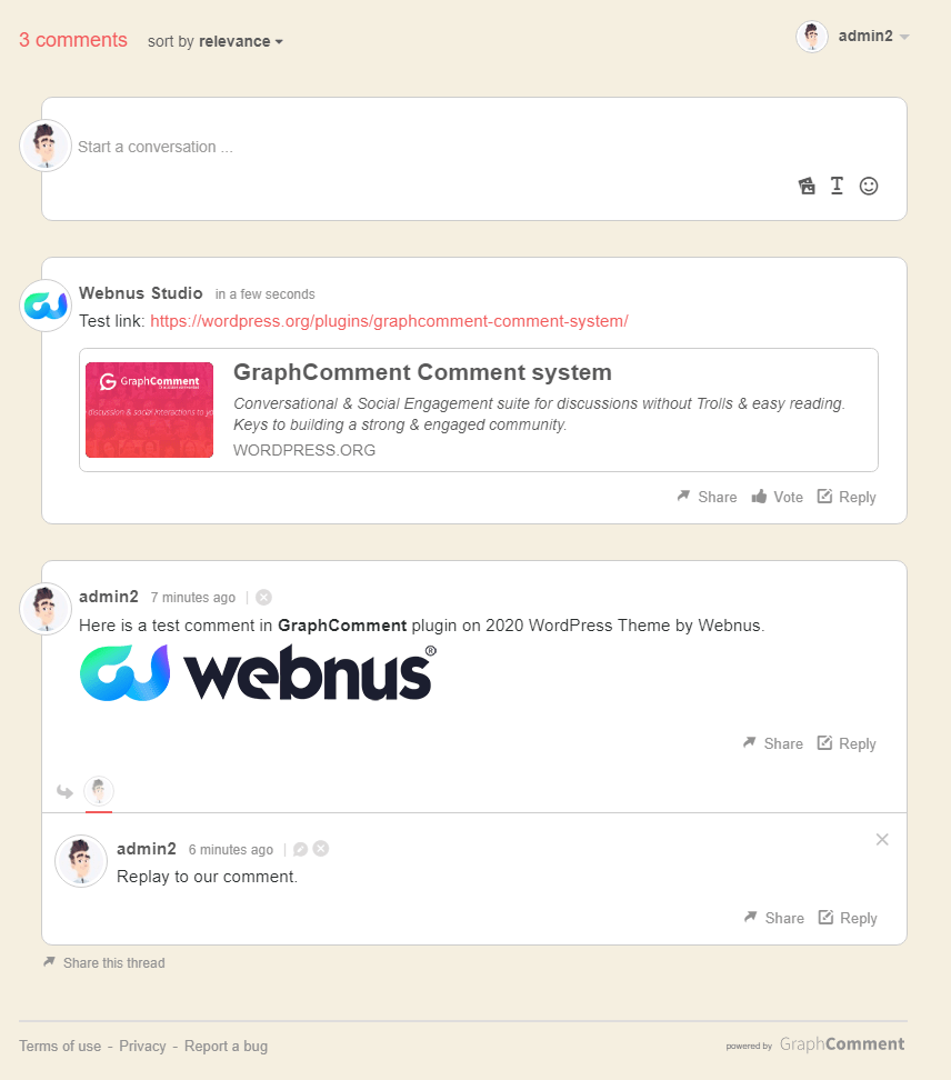 GraphComment Frontend Demo | Best WordPress Comment Plugins