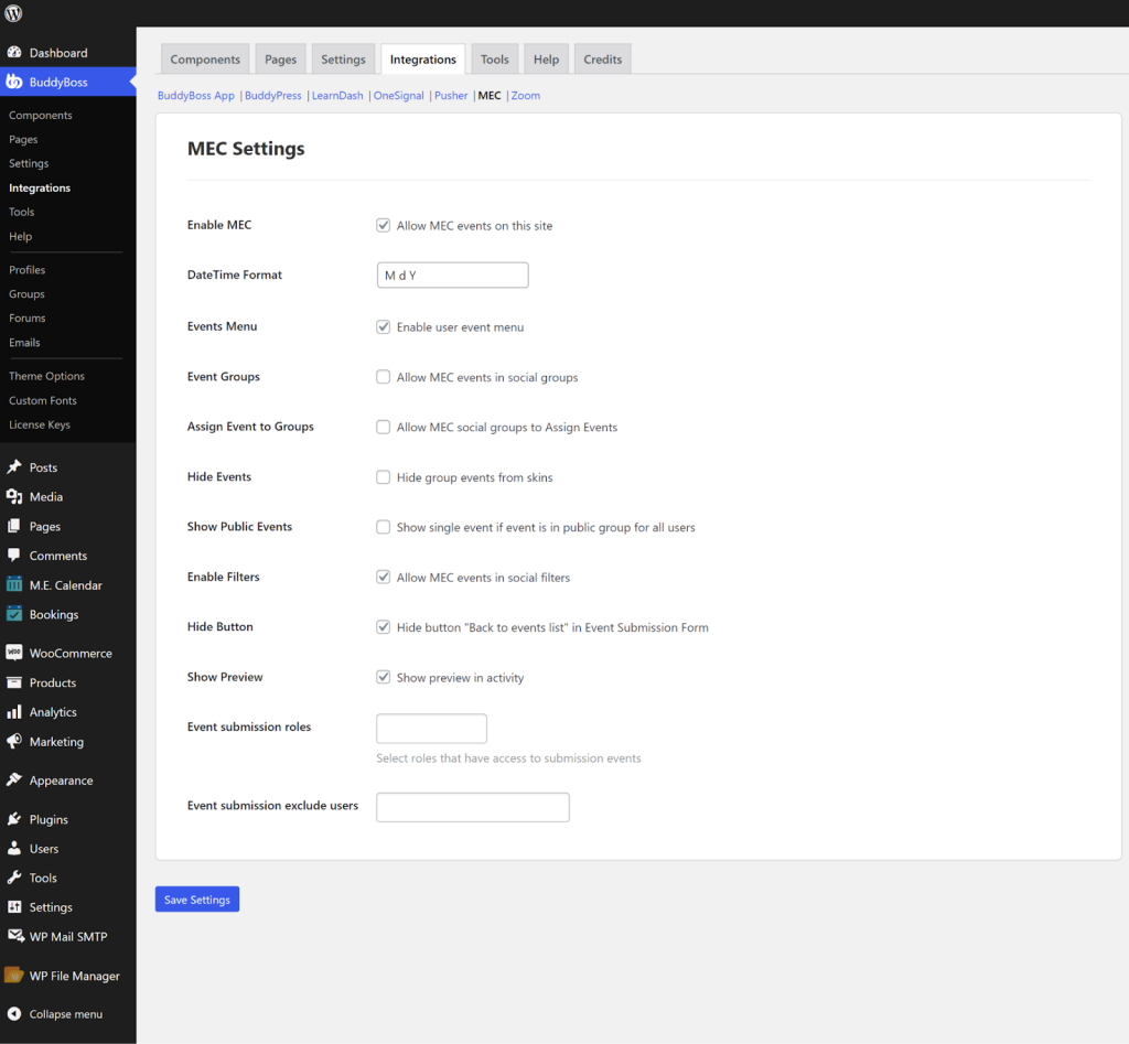 BuddyBoss addon