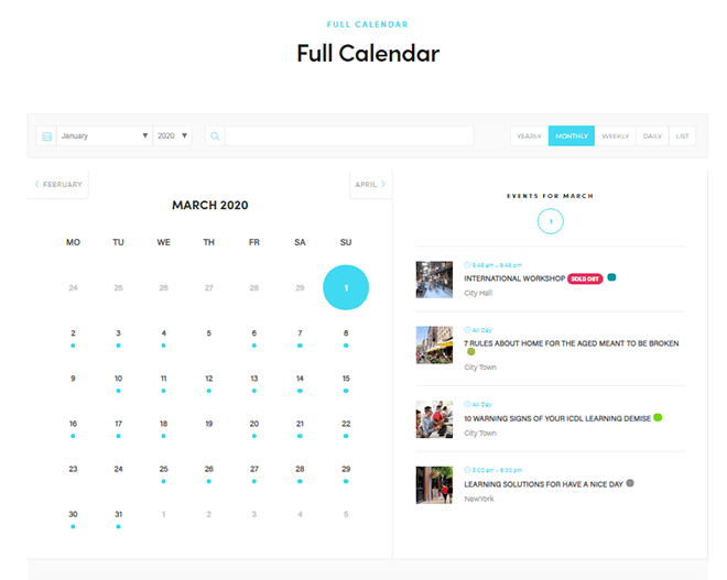 Calendario completo MEC