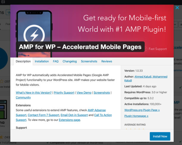 AMPforWP Installation